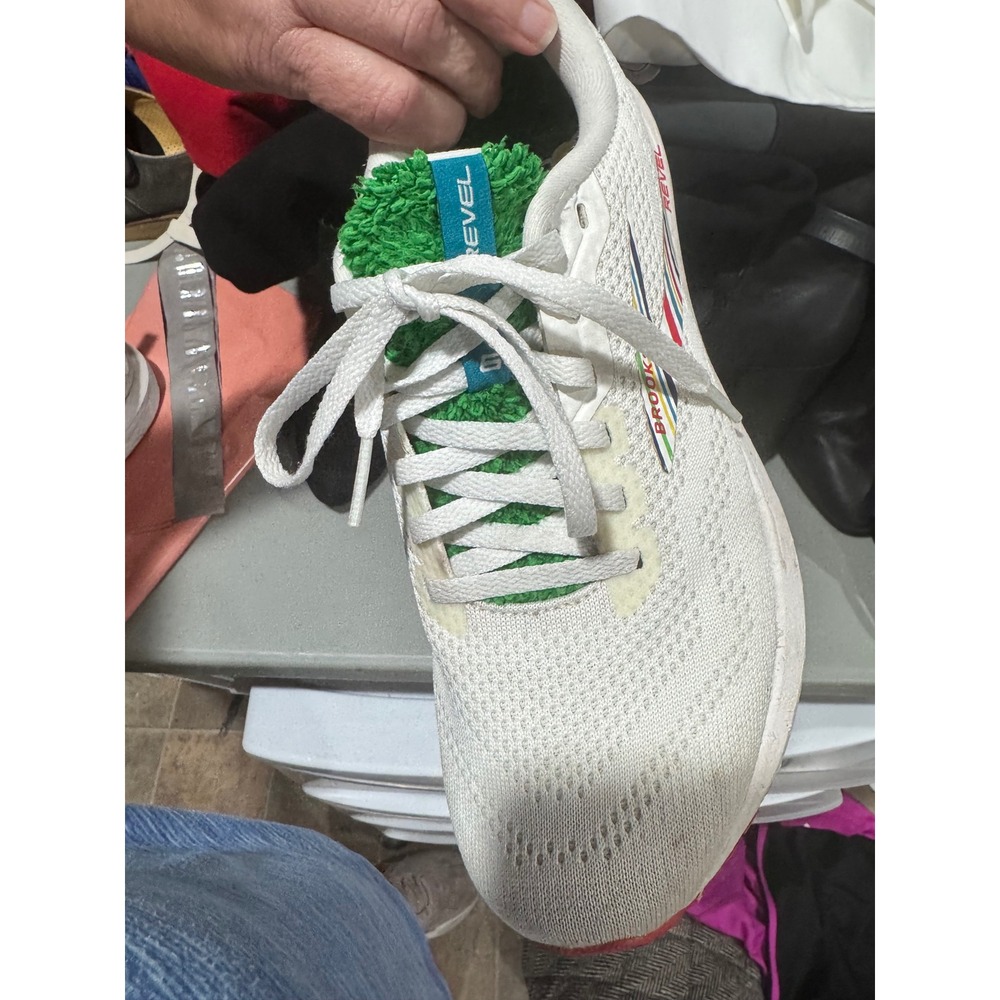 Brooks Revel 6 Run Summer White Rainbow Running Shoes Womens 1203801B144